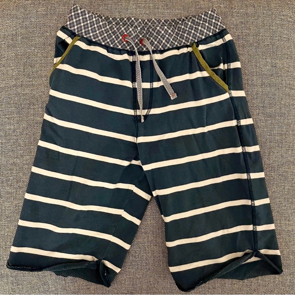 Matilda Jane x Joanna Gaines Show Your Stripes Boys Blue Shorts size 10